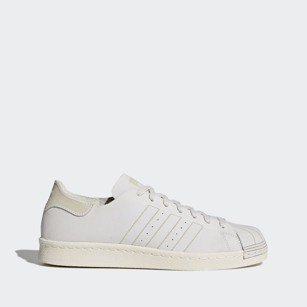 Adidas Superstar 80s Decon - Originals γυναικεια - Ασπρα/Ασπρα/Καφε,Μέγεθος: EU 36 – 54 2/3 (549QGFY